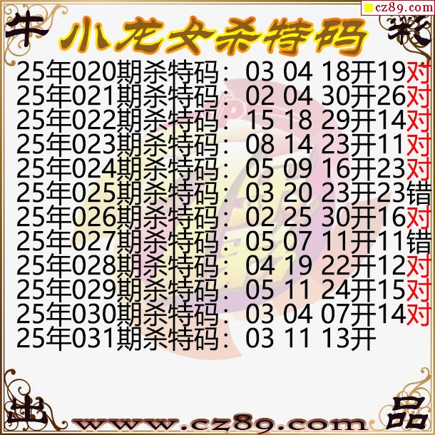 七乐彩2025031期小龙女杀特码图迷