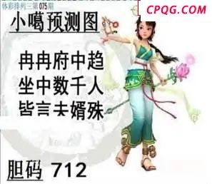 体彩P32025年075期 小嘎预测图