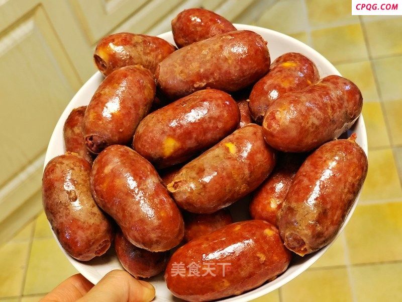 纯猪肉肠,玉米芝士猪肉肠的做法