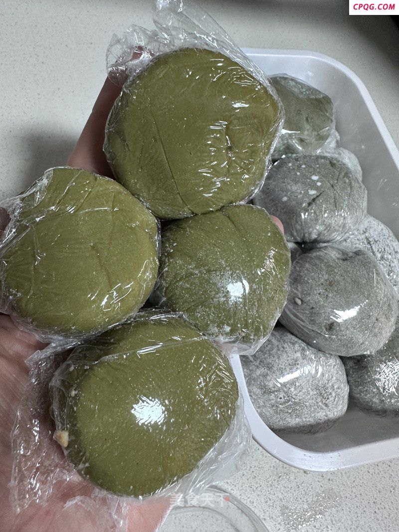 抹茶糯米糍的做法