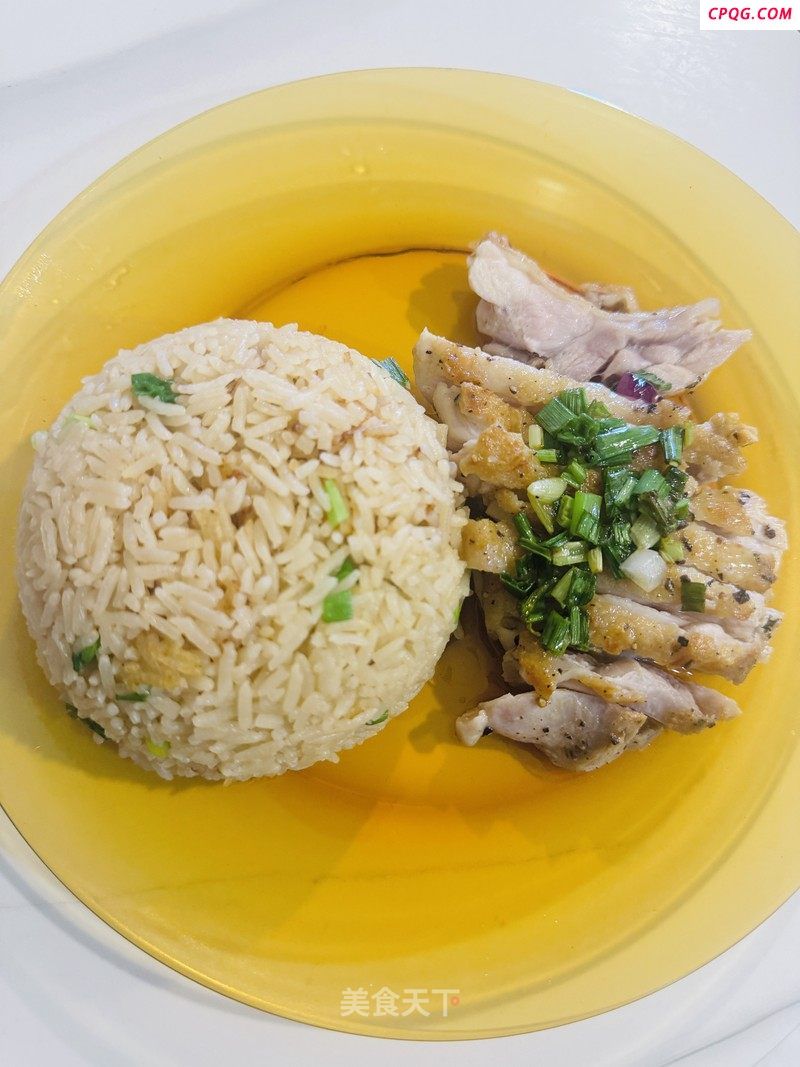 葱香鸡排饭的做法