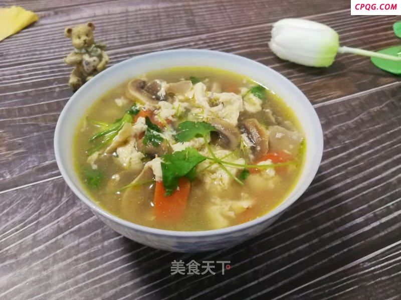 蘑菇蛋花汤的做法
