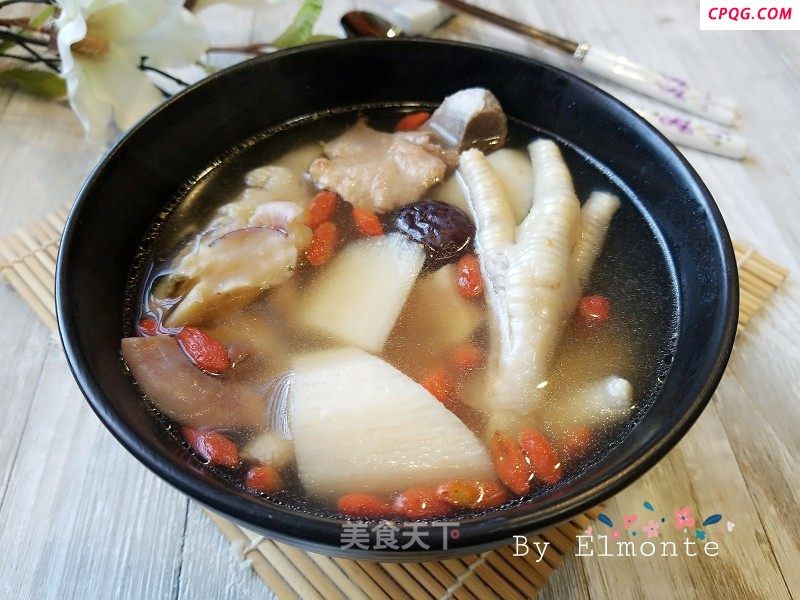 山药鸡脚响螺汤的做法