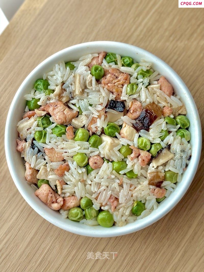 低卡黑椒鸡丁拌饭的做法
