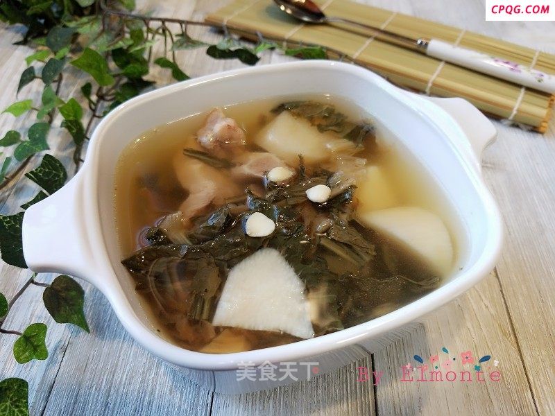 咸猪骨山药菜干汤的做法