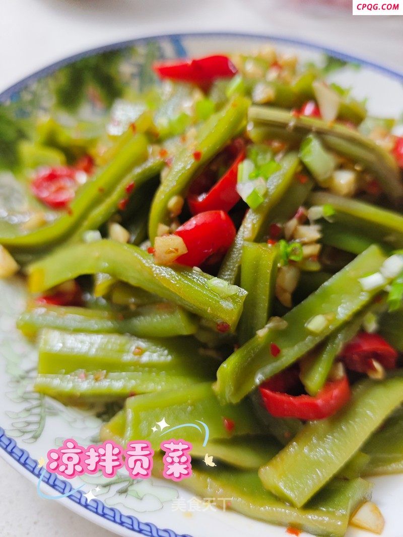 凉拌贡菜的做法