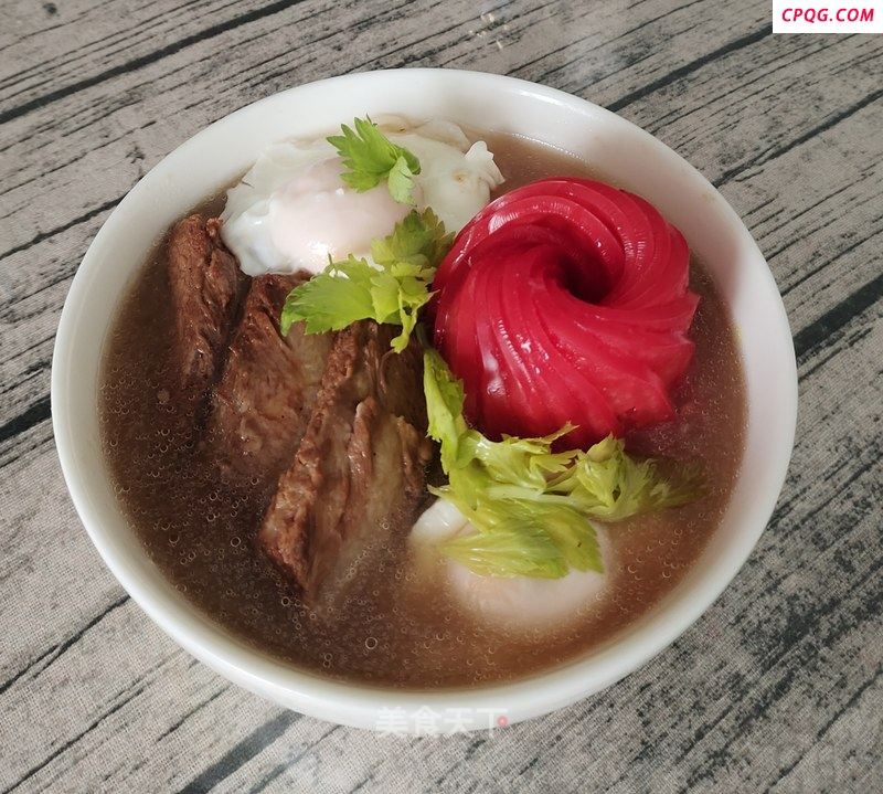 早餐猪排鸡蛋面的做法