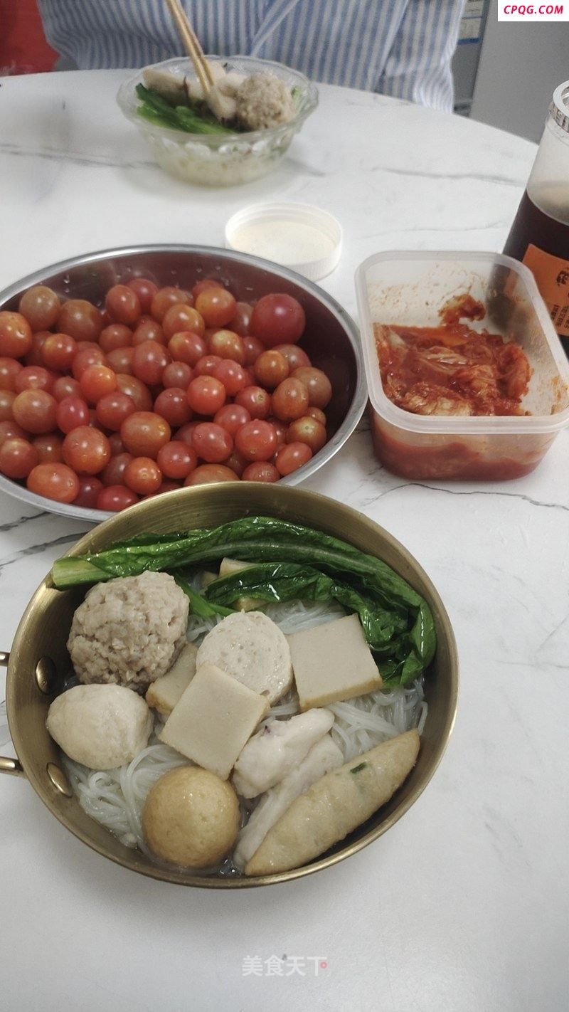 清水肉丸米粉餐的做法