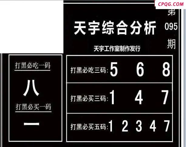 天宇多字和值谜2025095期3d图谜