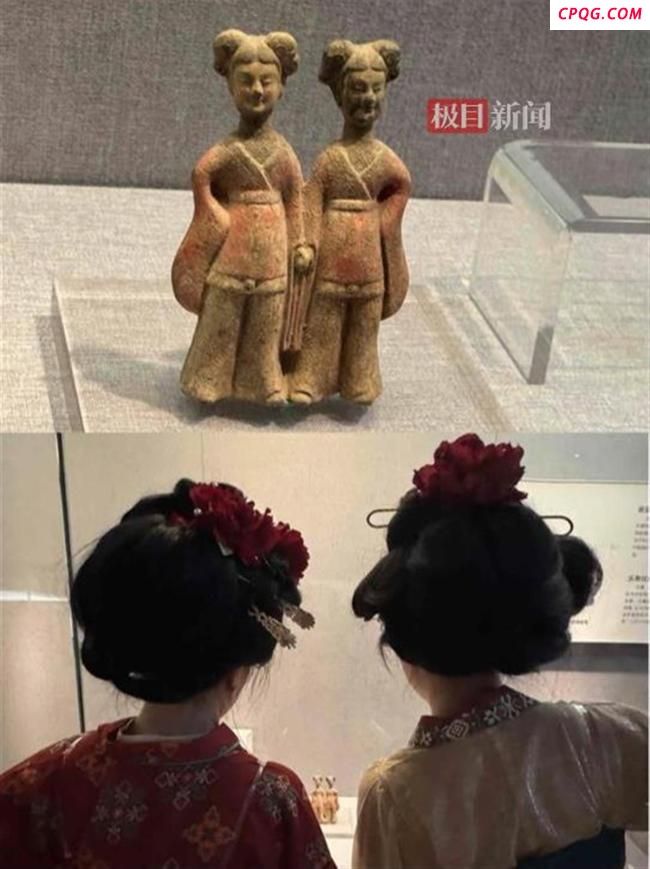 古代“牵手闺蜜”被网友围观 千年文物走红网络