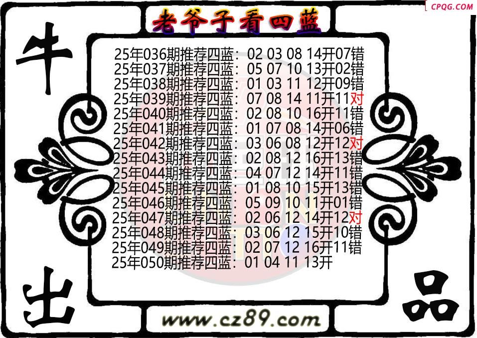 双色球050期老爷子看四蓝图谜