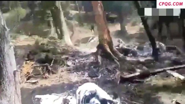 印军士兵找到被击落的苏-30战机残骸！