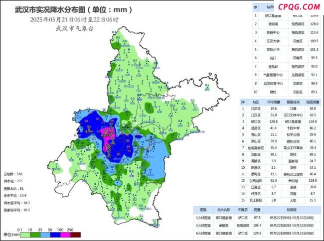 武汉连发7条暴雨预警 雷电大风来袭