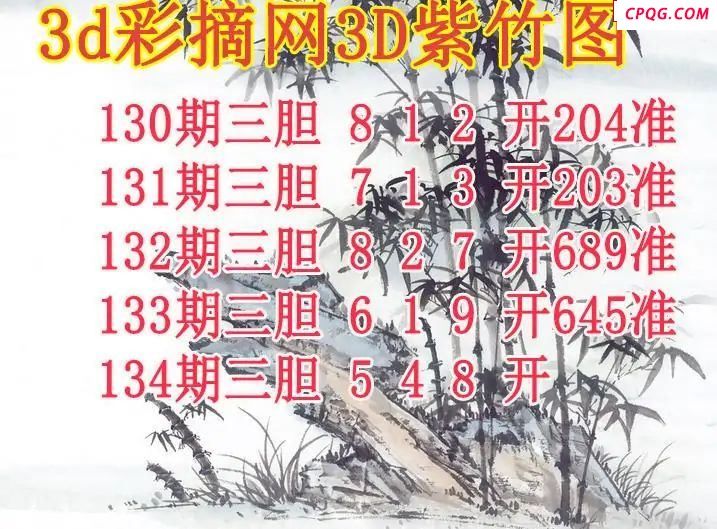 紫竹三胆2025134期3d图谜