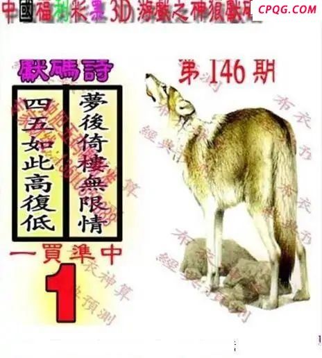 新禧布衣神算2025146期3d图谜                    