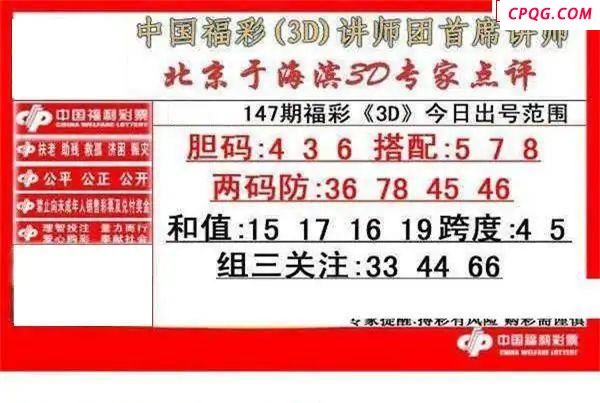 于海滨专家点评2025147期3d图谜                 