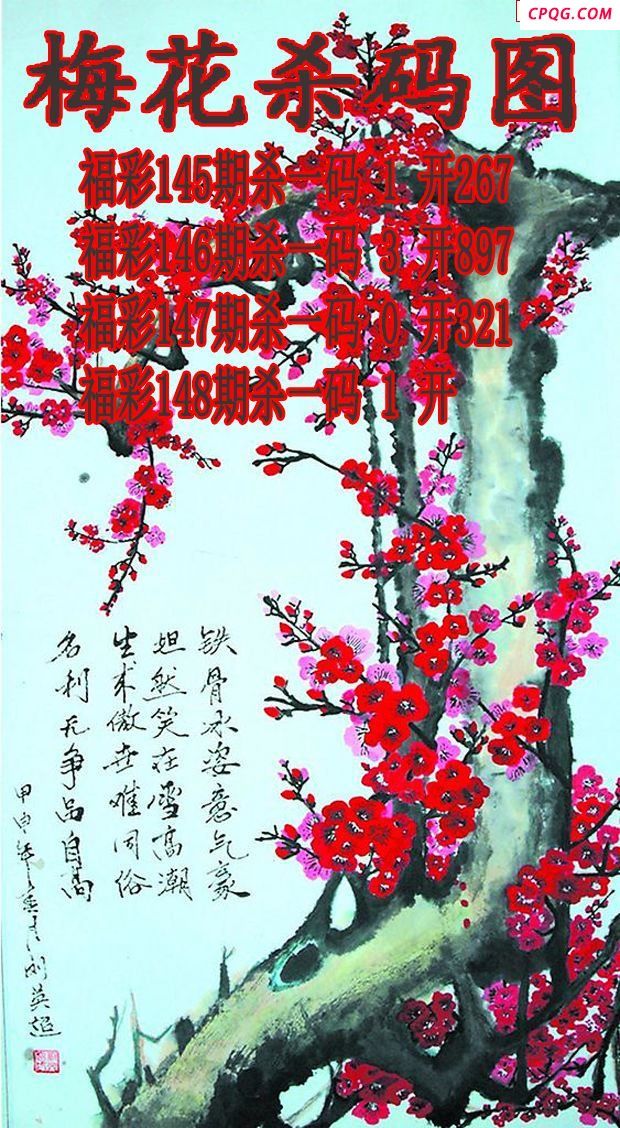 梅花杀码2025148期3d图谜（原创）