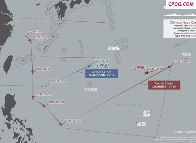 中国双航母首次合围关岛释放啥信号 美军前所未见的震撼场面
