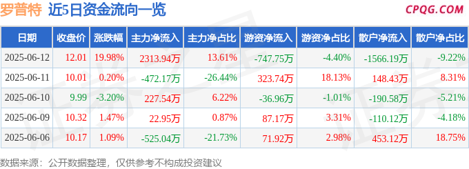 6月12日罗普特涨停：全息概念，智慧安防，AI算力芯片概念热股