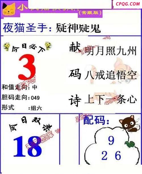 小夜猫快报2025164期3d图谜