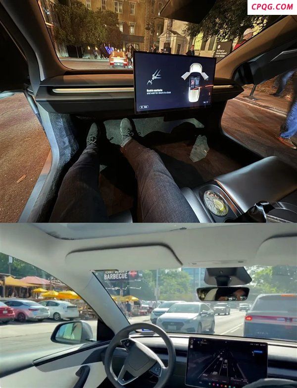 特斯拉 Robotaxi 的买家秀（上）和卖家秀（下）| 图片来源：X