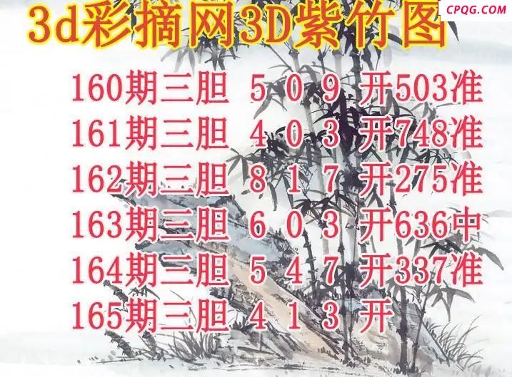 紫竹三胆2025165期3d图谜