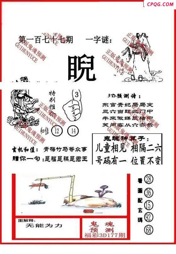 大兵鬼魂2025177期3d图谜