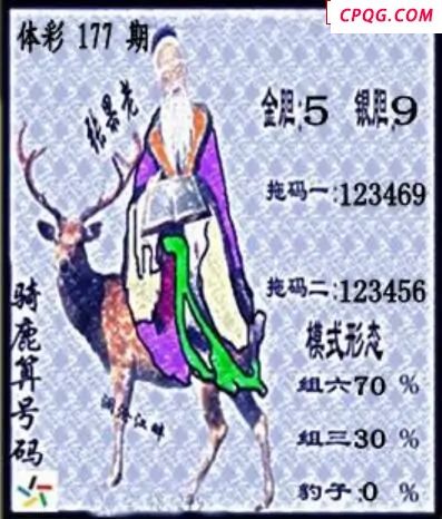 25年体彩P3177期 茶城沧江图谜
