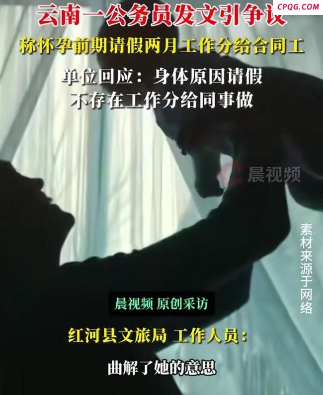 一公务员称孕期把工作分给合同工