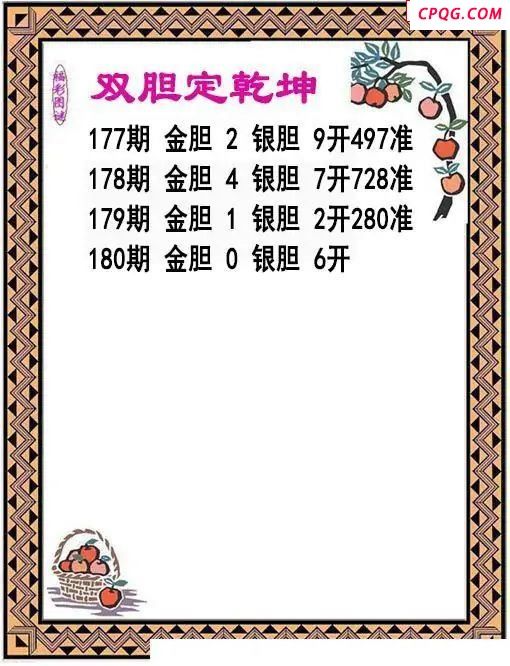 双胆乾坤2025180期3d图谜