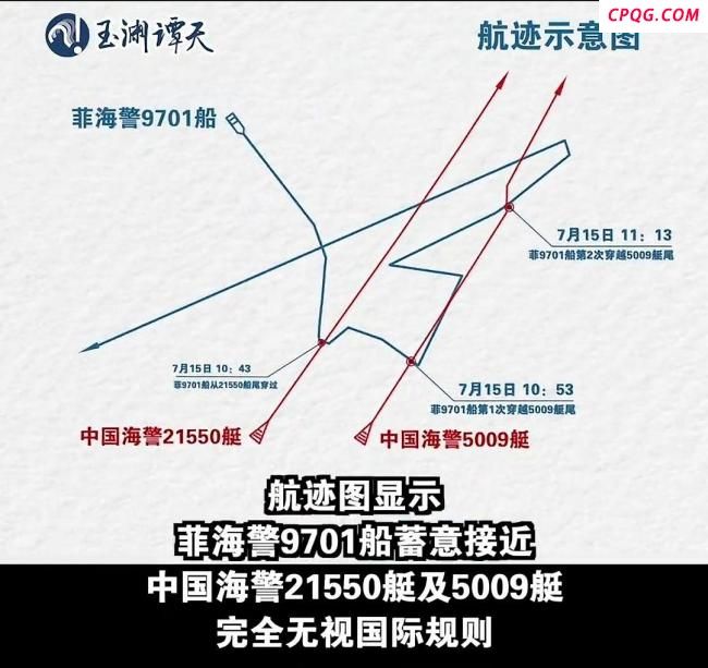 菲律宾船3次故意横切中国海警船 激进挑衅引发关注