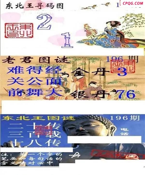 东北王寻码图2025196期3d图谜