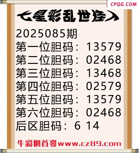 七星彩2025年085期乱世佳人五码图谜
