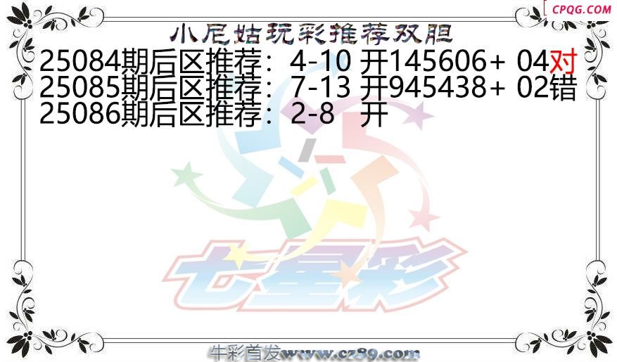 七星彩2025086期小尼姑玩彩双胆图谜