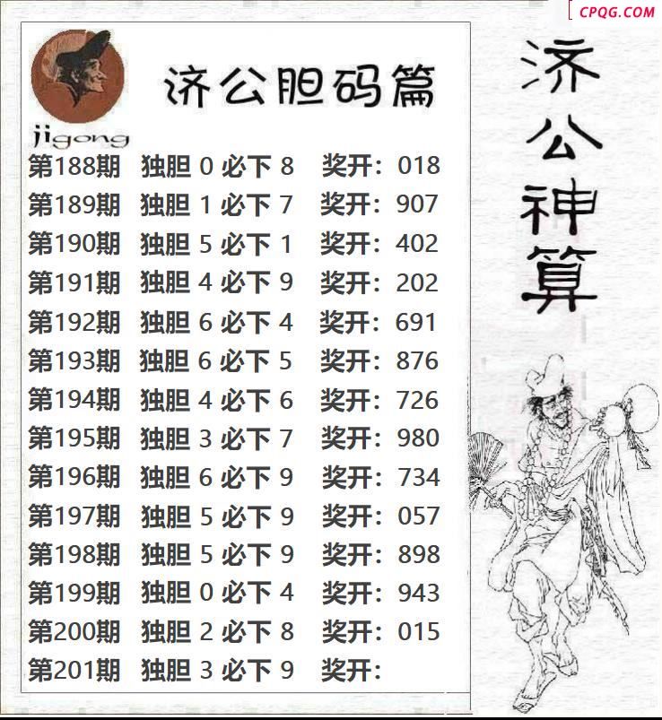 济公神算2025201期3d图谜