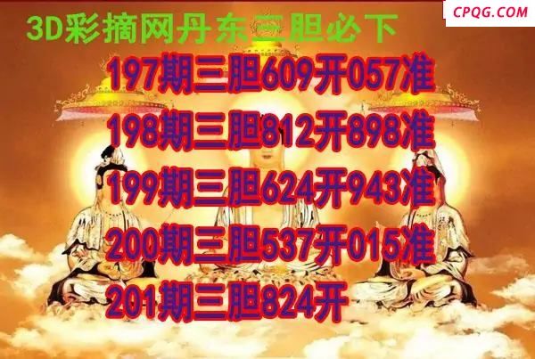 丹东三胆2025201期3d图谜