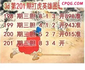 打虎英雄图2025201期3d图谜