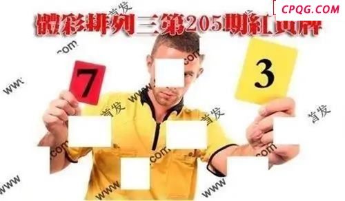体彩P32045年205期 红黄牌图谜