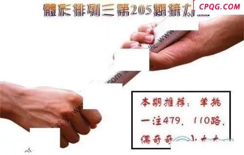 体彩P32045年205期 接力图