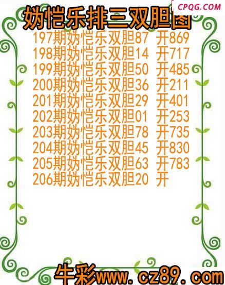 25年206期妫恺乐排三双胆图
