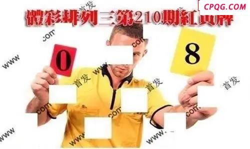 体彩P32025年210期 红黄牌图谜