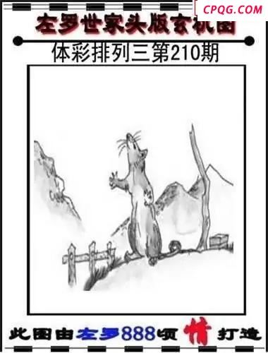 体彩P32025年210期 左罗世家玄机图