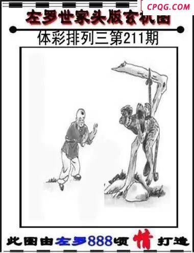 体彩P32025年211期 左罗世家玄机图