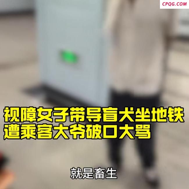 上海地铁一大爷辱骂旁边女士