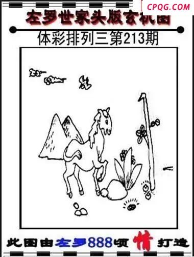 体彩P32025年213期 左罗世家玄机图