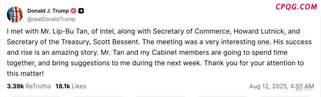“英特尔大戏”背后 特朗普态度反转