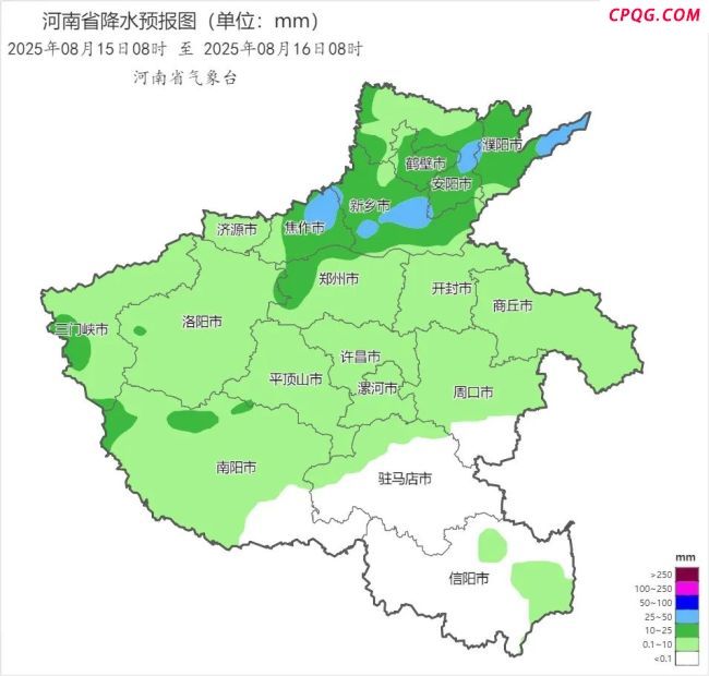 明起三天河南大部有雨 阵雨频繁请注意