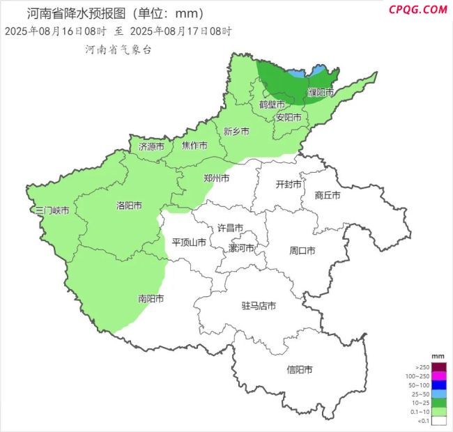 明起三天河南大部有雨 阵雨频繁请注意