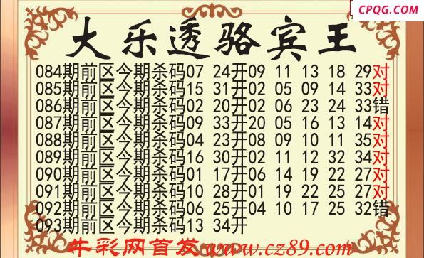 大乐透2025094期骆宾王前区杀号图谜
