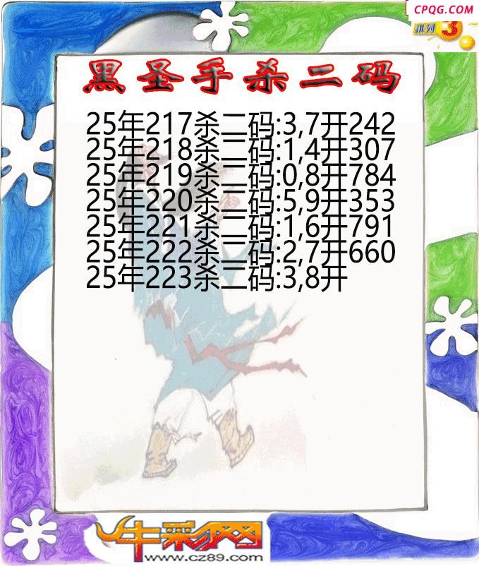 黑圣手杀二码223期体彩P3图谜